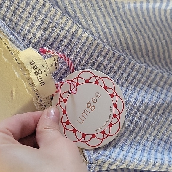 Nwt UMGEE Knit Handkerchief Hem Tank Top S - Picture 4 of 5